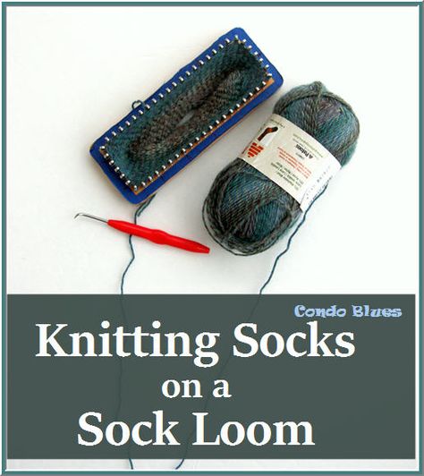 Sock Loom Patterns Tutorials, Loom Knitting Sock Patterns Free, Loom Mittens, Sock Loom Patterns, Alternative Knitting, Knitting Nook, Loom Socks, Yarn Loom, Loom Blanket