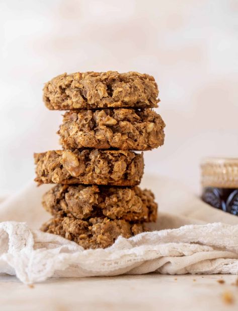 Apple Butter Oatmeal Breakfast Cookies Apple Butter Oatmeal, Apple Oatmeal Breakfast, Instant Oatmeal Packets, Oatmeal Breakfast Cookies, Basic Cookies, Apple Oatmeal, Instant Oatmeal, Oats Breakfast, The Best Breakfast