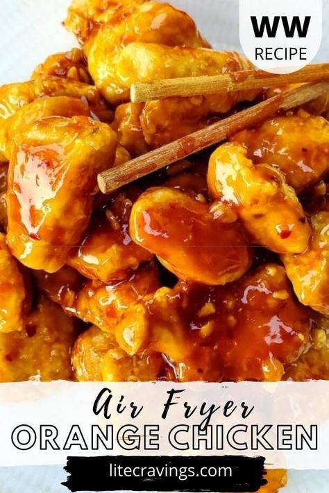 Air Fryer Orange Chicken, Chicken Orange, Chicken Gluten Free, Easy Orange Chicken, Bagels Recipe, Gluten Free Bagels, Orange Chicken Recipe, Chicken Easy, Air Fryer Recipes Chicken