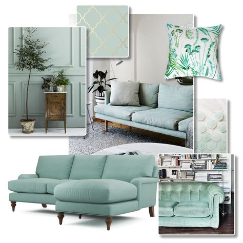 Mint green interior trend Mint Green Furniture Living Rooms, Aqua Blue Sofa Living Room Ideas, Mint Green Sofa Living Room Ideas, Aqua Couch Living Room, Aqua Sofa Living Room Ideas, Mint Couch Living Room, Mint Green Sofa Living Rooms, Mint Green Living Room Ideas, Mint Sofa