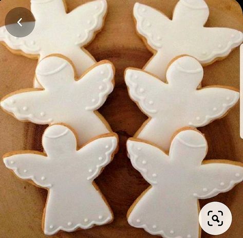 Royal Icing Angel Cookies, Angel Christmas Cookies Decorated, Angel Sugar Cookies Decorated, Angel Cookies Decorated, Christmas Angel Cookies, Cookies Comunion, Angel Sugar Cookies, Christmas Sugar Cookies Decorated, Angel Cookies