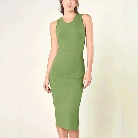 Brand New Ribbed Knit Form Fitting Tank Dress, Women’s Size Xs Bust Approx 33-34” Hips Approx 35-36” Stretchy Knit Fabric, A Fitted Feminine Look, Scoop Neckline, Slit At The Side, Sleeveless, Midi Dress, Length Approx 44.5” No Flaws Or Damages From A Smoke Free & Pet Free Home; Top Rated Seller, Super Fast Shipper, Open To Offers Bundle 2+ Items For An Extra 20% Off And To Save On Shipping! Sleeveless Midi Dress, Knit Tank, Feminine Look, Tank Dress, Top Rated, Lisbon, Scoop Neckline, New Color, Ribbed Knit