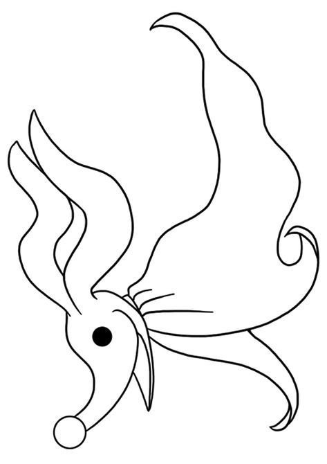 Coloring Page Zero Nightmare Before Christmas, Moldes Halloween, Jack Nightmare Before Christmas, Nightmare Before Christmas Drawings, Nightmare Before Christmas Ornaments, Nightmare Before Christmas Tattoo, Nightmare Before Christmas Decorations, Nightmare Before Christmas Halloween, Adornos Halloween