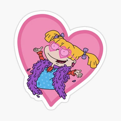 Angelica Pickles, Stickers Cool, Stickers Redbubble, 90s Cartoons, Pinturas Disney, Cartoon Stickers, Love Stickers, New Sticker, Cool Stickers