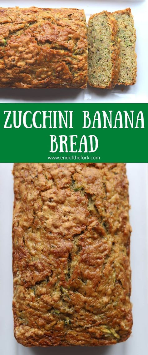 Zucchini Banana Loaf Recipes, Banana Bread With Zucchini, Banana Bread Recipe Zucchini, Lady Universe Recipes, Zucchini Bread With Bananas, Zucchini Loaf Healthy, Banana And Zucchini Recipes, Zucchini And Banana Bread, Banana Zucchini Bread Recipe Moist