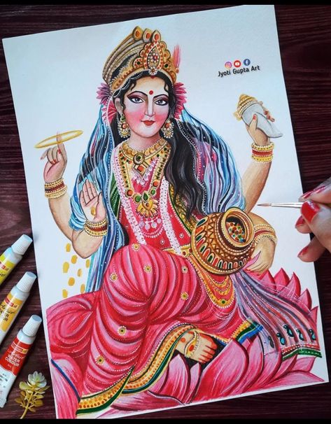 Lakshmi Mata Painting, Laxmi Ji Painting, Lakshmi Maa Drawing, Lakshmi Ji Drawing, Lakshmi Devi Drawing, Maa Laxmi Drawing, Laxmi Ji Drawing, Laxmi Mata Drawing, Laxmi Painting