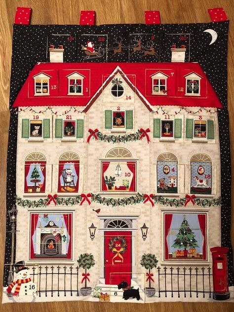 9 gorgeous DIY Advent Calendar Ideas your kids will love this Christmas! Diy Advent Calendar Ideas, House Advent Calendar, Advent Calendar House, Advent House, Traditional Advent Calendar, Advent Calendar Kit, Cool Advent Calendars, Advent Calendar Ideas, Fabric Advent Calendar