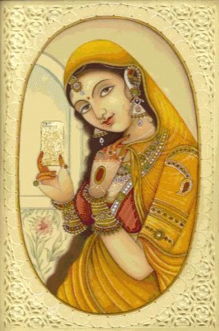 God Hindu GIF - God Hindu - Discover & Share GIFs Princess Watercolor, Mughal Miniature Paintings, Rajasthani Painting, Indian Miniature, Folk Decor, Mughal Art Paintings, Rajasthani Art, Indian Women Painting, Indian Colours