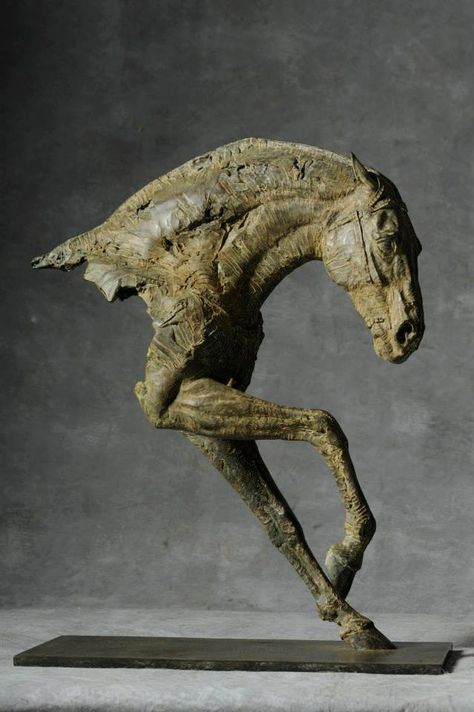 Christophe Charbonnel Christophe Charbonnel, Horse Heads, Horse Sketch, Equestrian Art, Landscape Features, Horse Sculpture, Equine Art, Arte Animal, Sculpture Installation