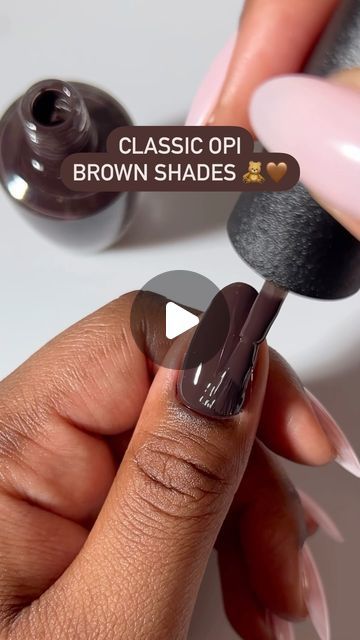 OPI on Instagram: "The perfect brown shade doesn’t exi…. 💅 OPI brown shades that would like a word:
Brown to Earth 🐻
Espresso Your Inner Self ☕️
That’s What Friends are Thor 🍂
Chocolate Moose 🍫

#OPI #OPIObsessed #BrownNails" Thats What Friends Are Thor Opi, Espresso Your Inner Self Opi, Brown To Earth Opi, Opi Espresso Your Inner Self, Opi Brown To Earth, Opi Brown Nail Polish, Opi Chocolate Moose, Opi Brown, Espresso Nails