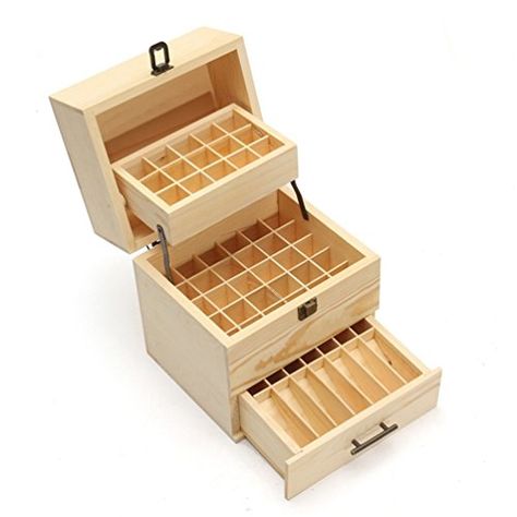 Essential Oil Storage Box, Essential Oil Box, Aromatherapy Essential Oils, Wooden Organizer, Essential Oil Storage, Wood Storage Box, Oil Storage, Tray Organization, Essential Oil Bottles