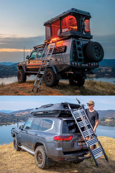 Elevating car camping with ARB Altitude powered rooftop tent Van Tent, Range Rover Sv, Ford Ranger Raptor, Rooftop Tent, Rooftop Design, Car Tent, Camping Rv, Plush Mattress, Tent Trailer