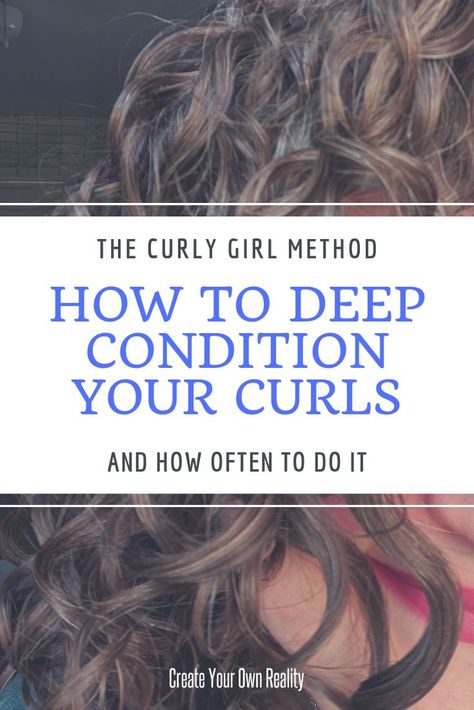 How To Deep Condition, Curly Hair Deep Conditioner, Tips For Curly Hair, Curly Hair Mask, The Curly Girl Method, Deep Conditioning Hair, Natural Hair Regimen, Hair Regimen, Healthy Natural Hair