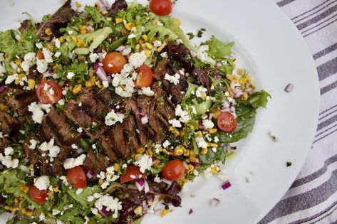 Balsamic Steak Gorgonzola Salad Steak Gorgonzola Salad, Steak Gorgonzola, Gorgonzola Salad, Balsamic Steak, Gorgonzola Sauce, Steak Tips, Red Onion Salad, Cucumber Recipes Salad, Steak Salad