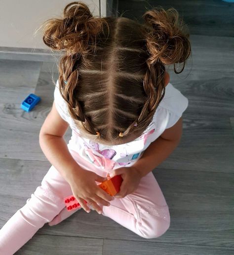 Kids' Hairstyles, Daughter Hairstyles, Girls Hairdos, Kids Style Hair, Girly Hairstyles, Easy Little Girl Hairstyles, Gymnastics Hair, Girl Hair Dos, Toddler Hairstyles