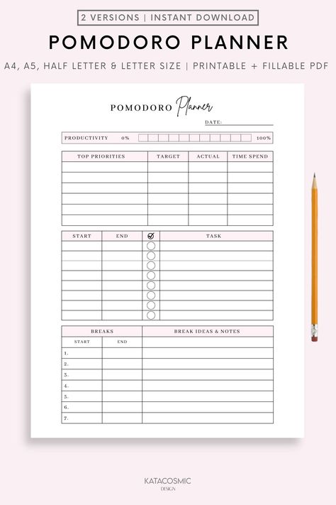 Simple Pomodoro Planner Printable | Study Ses Study Session Tracker, Pomodoro Tracker Printable, Project Planner Printable Free, Study Session Planner, Artist Planner, Work Tracker, Pomodoro Planner, Study Sessions Planner, Study Tracker