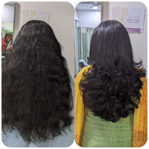 Feather Cut For Medium Hair, Step Cut Hairstyle, Indian Hair Cuts, Indian Videos, Hair Style On Saree, Hair Care Remedies, Haircuts For Wavy Hair, Pixie Cut Wig, Kids Hair Cuts