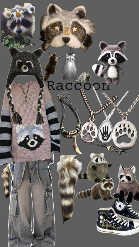 Raccoon Inspired Outfit, Raccoon Therian Mask, Therian Raccoon, Raccoon Oc, Raccoon Outfit, Raccoon Therian, Raccoon Mask, Raccoon Costume, Halloween Raccoon