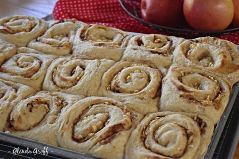 Sourdough Apple Cinnamon Rolls THM XO Sugar-free | Around the Family Table – Food. Fun. Fellowship Thm Sourdough, Sourdough Apple, Around The Family Table, Sourdough Cinnamon Rolls, Thm Breakfast, Trim Healthy Recipes, Sourdough Bread Starter, Apple Cinnamon Rolls, Bread Starter