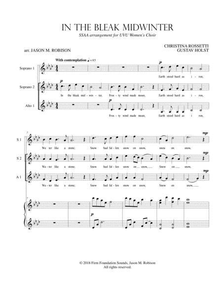 Gustav Holst, In The Bleak Midwinter, Bleak Midwinter, Christina Rossetti, Music Score, Music Sheet, Free Sheet Music, Books To Buy, Piano Sheet Music