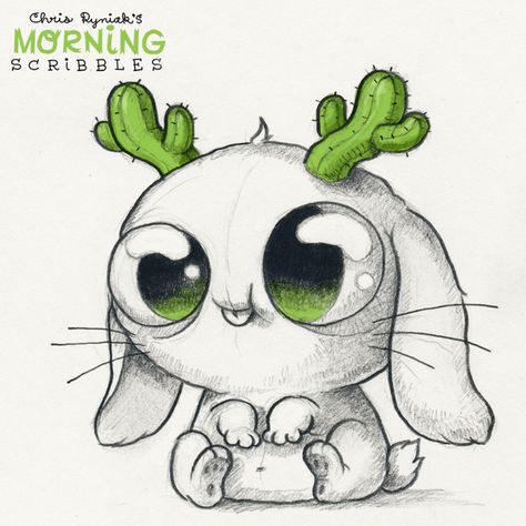 Morning Scribbles, Chris Ryniak, Cute Monsters Drawings, Arte Doodle, Monster Drawing, Cute Monsters, Cute Animal Drawings, Kawaii Drawings, Art Drawings Sketches Simple