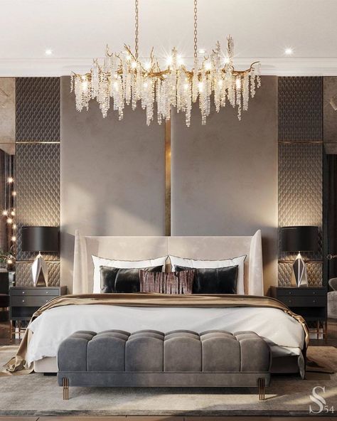 Leather Panelling, Neoclassical Interior, Cnc Furniture, Modern Luxury Bedroom, Luxury Bedroom Design, Neo Classical, Luxury Bed, Luxury Bedroom Master, Bedroom Bed Design