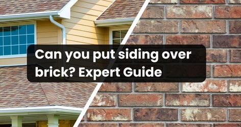 Can you put siding over brick? Expert Guide Can You Put Siding Over Brick, Adding Siding To Brick House, Cover Brick With Siding, How To Cover Brick Exterior, Siding On Brick House, Brick To Siding Transition Exterior, Covering Brick Exterior, Siding Over Brick Exterior, Siding Over Brick