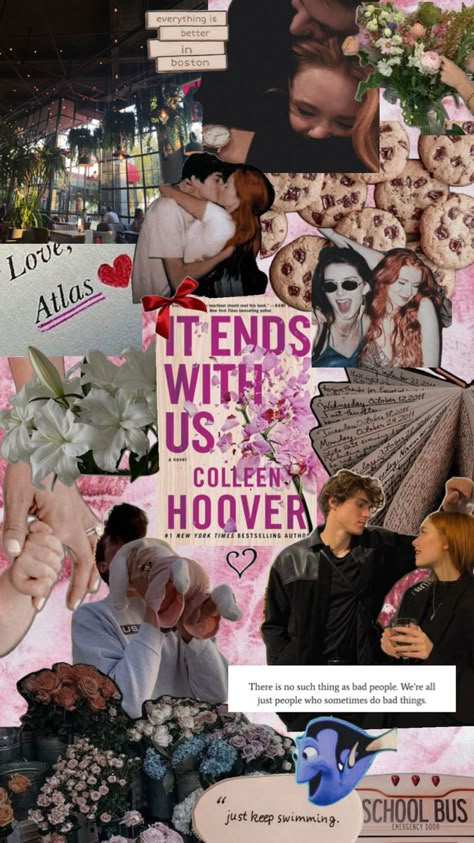 #book #booktok #itendswithus #itstartswithus Book It Ends With Us, Us Aesthetic, It Starts With Us, Romcom Books, Books Romance Novels, Colleen Hoover Books, Collage Book, Fantasy Books To Read, Book Cafe