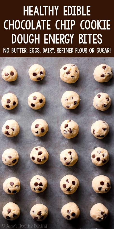 Gluten Free Cookie Dough Bites, Healthy Chocolate Chip Cookie Dough, Dairy Free Cookie Dough, Protein Cookie Dough Balls, Healthy Cookie Dough Bites, Healthy Chocolate Chip Cookie, Edible Cookie Dough Bites, Protein Chocolate Chip Cookies, Edible Chocolate Chip Cookie Dough