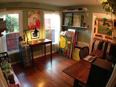 Studio Craft Room, Art Studio Storage, Studio At Home, Home Art Studio, Art Studio Space, Art Studio Room, Art Studio Design, Art Studio Ideas, Artists Studios