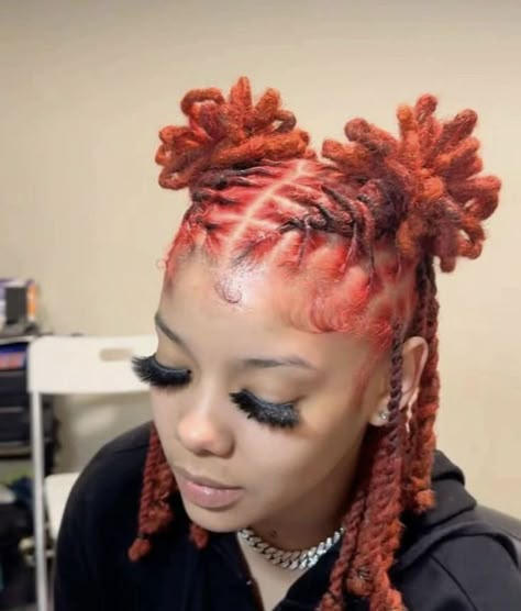 Women Loc Retwist Styles, Style Starter Locs Black Women, Loc Styles For Short Thick Locs, Loc Styles After Retwist, Loc Styles Female, Loc Styles For Back To School, Locs In Cornrows, Back To School Dreadlock Hairstyles, Dread Loc Styles Women