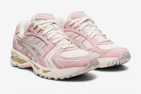 asics-gel-kayano-14-pink-salt-release-date-price-03 Pink Asics, 70s Converse, Ugg Ultra Mini, Nike X Travis Scott, Shoes For Woman, Woman Sneakers, Dr Shoes, Asics Women Gel, Converse Run Star