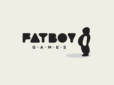 Fatboy Games Gaming Lounge Logo, Games Logo Design, Spices Logo, Board Game Logo, Studio Logo Ideas, Game Branding, Play Logo, Lounge Logo, Board Game Cafe