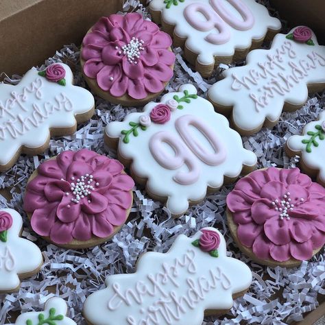 90 Birthday Party Ideas Grandma, 90birthday Party Ideas, 90th Birthday Ideas For Grandma, 90 Bday Party Ideas, 95th Birthday Party Ideas For Grandma, Cookies For 90th Birthday, Cookies For 85th Birthday, Cookies For 80th Birthday, 90 Birthday Cookies