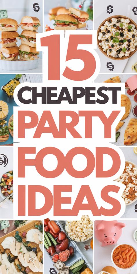 Throwing a party on a budget? These 15 delicious and affordable party food ideas will help you feed a crowd without overspending! Cheap party food, budget-friendly snacks, affordable event meals, easy party appetizers. Affordable Party Food, Cheap Party Food, Easy Party Appetizers, Party On A Budget, Throwing A Party, Food Budget, Party Appetizers Easy, Cheap Party, Meals Easy