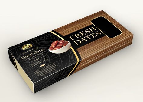 Dates Packaging Design Ajwa Dates Packaging Design, Date Fruit Packaging, Dates Packaging Design, Dry Fruit Packaging, Fruit Packaging Design, Date Packaging, Dates Fruit, Dates Tree, Sweet Box Design