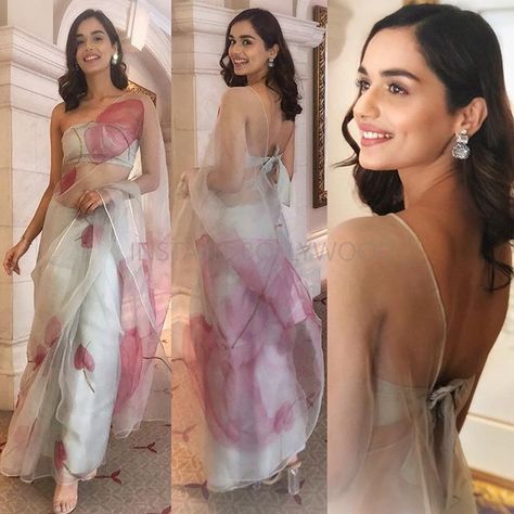 Fab 👍 or Drab 👎? Miss World Manushi Chhillar looking like a fairy princess in this dream Indian look. Follow 👉 @InstantBollywood for latest… Convocation Saree, Farewell Saree, Manushi Chillar, Manushi Chhillar, Maggam Blouse, Sarees For Girls, Saree Draping Styles, Indian Sari Dress, Celebrity Closet