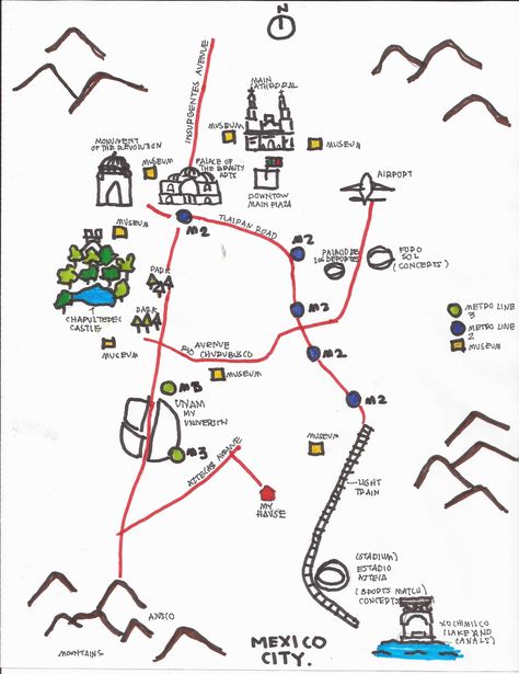 Cognitive Mapping Architecture, Mental Map Architecture, Cognitive Mapping, Mental Mapping, Draw Map, City On Water, Reference Places, Urban Mapping, Urban Spaces Design