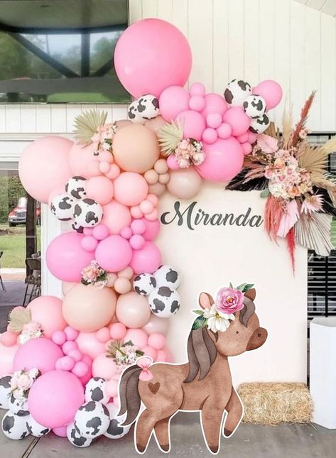 Animals Party Decorations, Ranch Animals, Animal Party Decorations, Cow Birthday Parties, Cow Birthday, Large Decor, Shower Bebe, Farm Birthday, Arch Kit