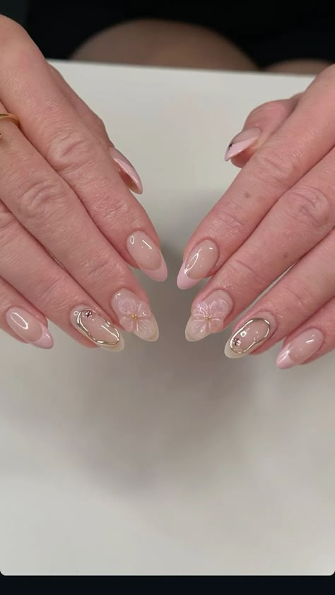 Cute Nails For Wedding Guest, Pinkish Nude Nails, Pink Korean Nails, Subtle Nails, Simple Gel Nails, Casual Nails, Blush Nails, Glow Nails, Girly Acrylic Nails