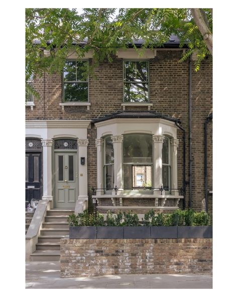 We are thrilled to unveil our latest project: The Lowered House. This project is a complete transformation of a charming terrace house in London for our dear friends Louise and Sam, the award-winning editors behind some of your favorite documentaries at Scoot Media ! 📽️🏆 This project was a labour of love, connecting the upper floors of their beautiful home with a newly acquired basement flat. The highlight? A stunning spiral staircase that seamlessly links an informal lounge, a modern k... Victorian House London, Terraced House Garden, Terraced House Interior, Edit Suite, Terrace Extension, London Terrace House, Terrace Bedroom, Terrace House Exterior, Basement Flat