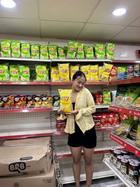 Departmental Store, Lays Chips, A Woman, Chips