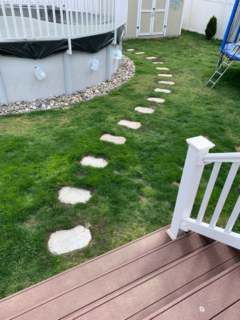 Stepping Stones To Pool, Stepping Stones Pathway To Pool, Pool Pathway Ideas, Pathway To Pool, Pool Pathway, Stepping Stones Pathway, Stepping Stone Pathway, Pathway Ideas, Step Stones