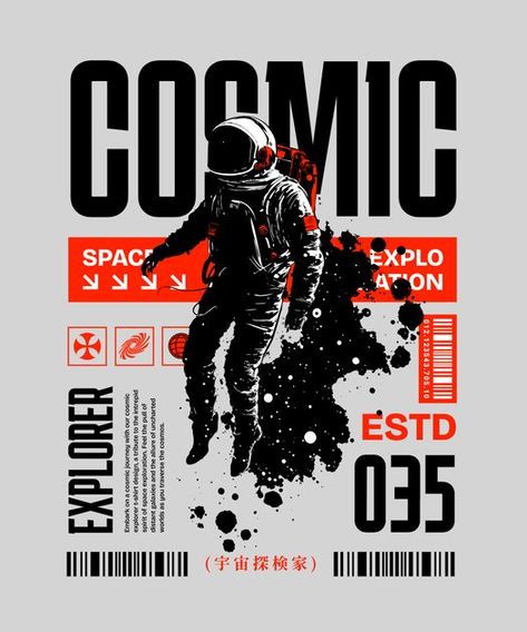 Designs For Graphic Tees, Graphic Design Clothing Ideas, Cosmic Graphic Design, Graphic Design Tshirt Ideas, Tshirt Ideas Design, T Shirt Poster, Truk Besar, Minimal Shirt Design, Cosmic Design