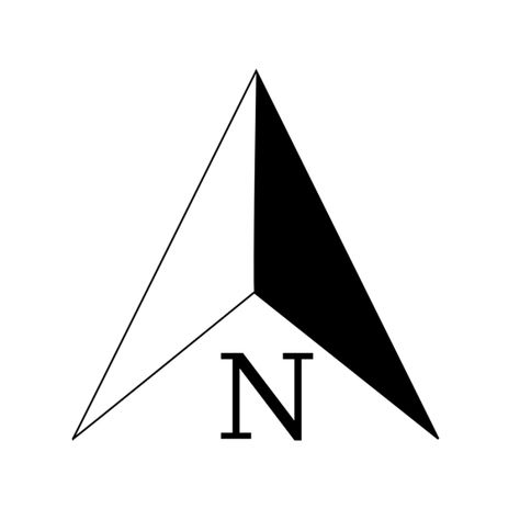 North Point Symbol, North Sign Symbol, North Sign Architecture, North Symbol Architecture, North Arrow Architecture, North Symbol, North Logo, Compass Arrow, Plan Photoshop