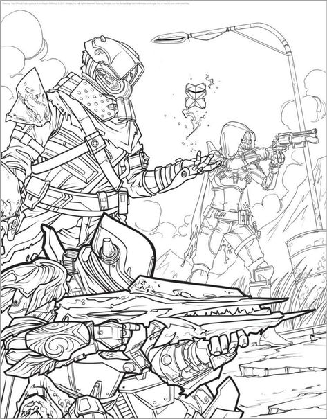 Destiny coloring page Destiny Ships, Character Lineart, Destiny Fanart, Addition Coloring Worksheet, Destiny Images, Destiny Hunter, Destiny Bungie, Predator Alien Art, Destiny Game