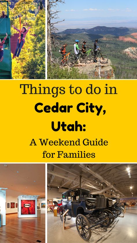 Searching for the best things to do in Cedar City Utah? Here is a day to day itinerary for exploring Cedar City and the surrounding area. Utah With Kids, Cedar City Utah, Utah Vacation, Visit Utah, Travel Destinations Usa, Utah Road Trip, Canada Images, Travel Places To Visit, Weekend Itinerary