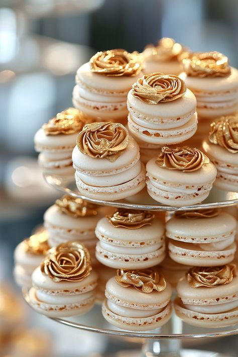 Wedding dessert display. Macarons tower with edible gold-dusted roses.

Your wedding cake is so much more than just a dessert. It's a centerpiece, a cherished tradition, and let's face it, a divine Instagram opportunity. Choosing the right floral arrangement to enhance your cake can elevate its aesthetic from nice to truly unforgettable. If you're pondering about the perfect bloom…

Read more: https://tastywed.com/generated-post-28-innovative-wedding-cake-flower-arrangement-ideas/ Macaron Tree Wedding, Wedding Pastry Table Ideas, Sweet Table Wedding Elegant, Desert Table Decoration Ideas Wedding, Macaroon Display Ideas, Wedding Chocolate Decoration Ideas, Wedding Deserts Ideas, Macaron Display Ideas, Unique Wedding Desserts