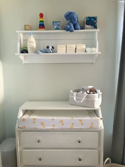 Wall Shelf Nursery, Cupboard Wall, Shelf With Storage, Diaper Station, Shelf Nursery, Home Shelf, Nursery Shelf, Country Cupboard, Baby Changing Station