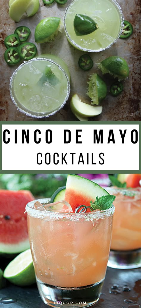 These essential Cinco de Mayo cocktails are perfect for your party! From vodka to tequila cocktails, these drinks are fun and refreshing. Drinks Tequila, Bbq Pitmasters, Cinco De Drinko, Tacos And Tequila, 5 De Mayo, Tequila Cocktails, Latin Food, Summer Cocktails, Party Drinks